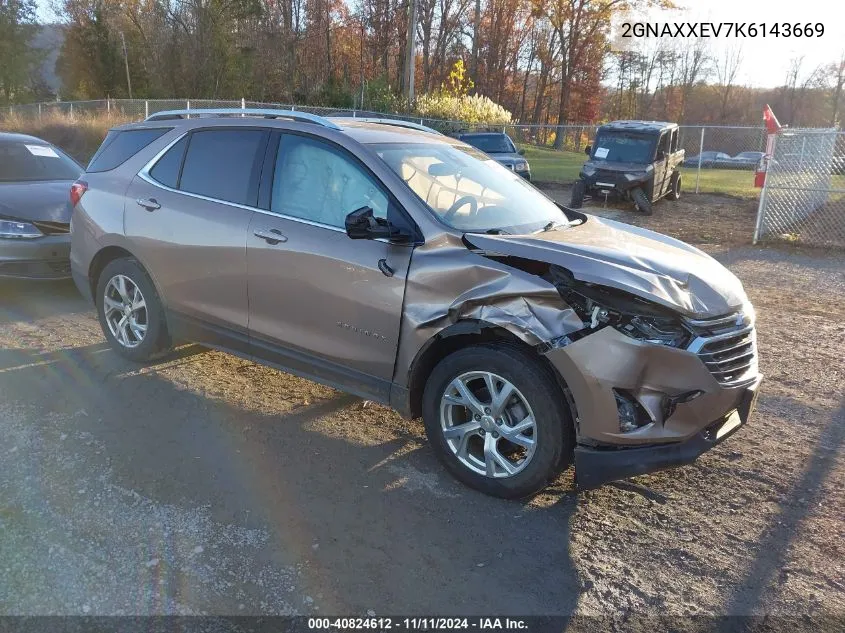 2019 Chevrolet Equinox Premier VIN: 2GNAXXEV7K6143669 Lot: 40824612