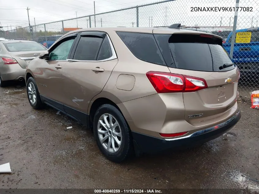 2019 Chevrolet Equinox Lt VIN: 2GNAXKEV9K6177082 Lot: 40840259