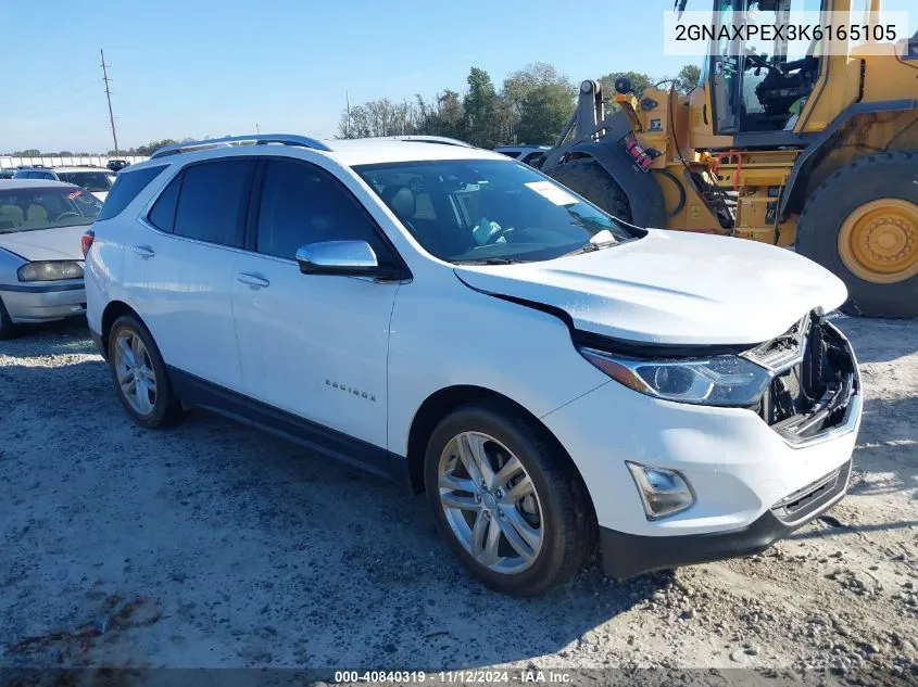 2019 Chevrolet Equinox Premier VIN: 2GNAXPEX3K6165105 Lot: 40840319