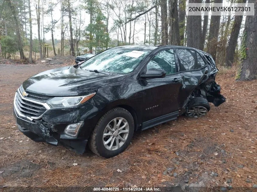 2019 Chevrolet Equinox Ls VIN: 2GNAXHEV5K6127301 Lot: 40840725