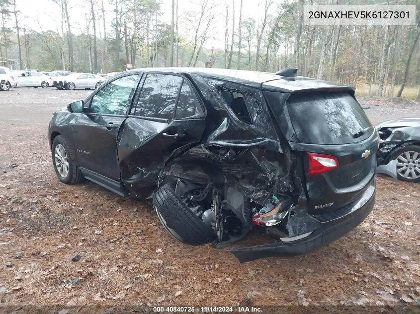 2019 Chevrolet Equinox Ls VIN: 2GNAXHEV5K6127301 Lot: 40840725