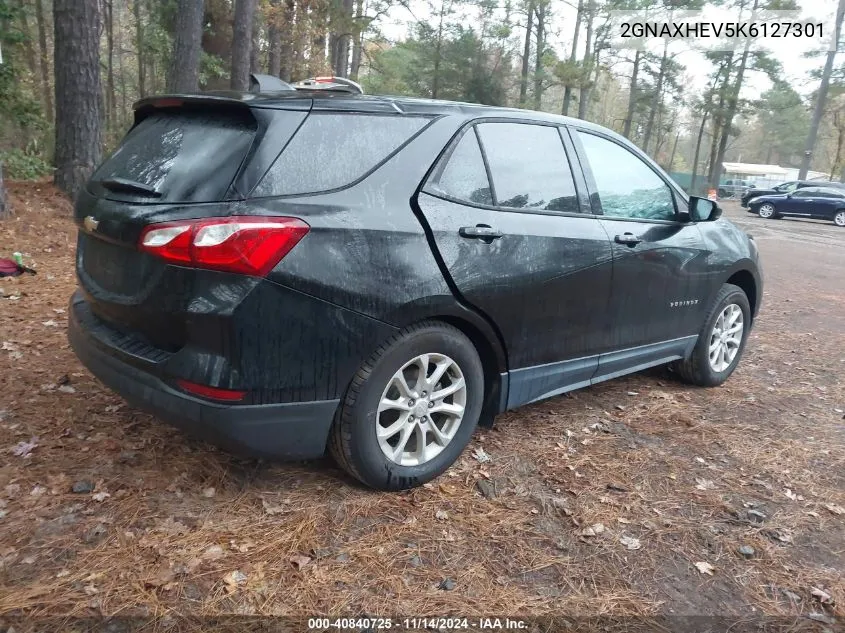 2019 Chevrolet Equinox Ls VIN: 2GNAXHEV5K6127301 Lot: 40840725