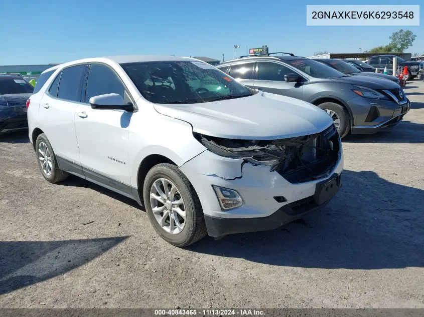 2019 Chevrolet Equinox Lt VIN: 2GNAXKEV6K6293548 Lot: 40843465