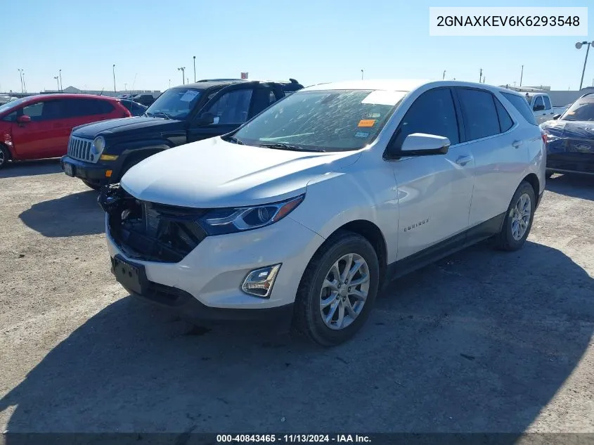 2019 Chevrolet Equinox Lt VIN: 2GNAXKEV6K6293548 Lot: 40843465