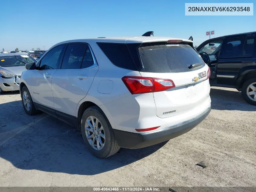 2019 Chevrolet Equinox Lt VIN: 2GNAXKEV6K6293548 Lot: 40843465