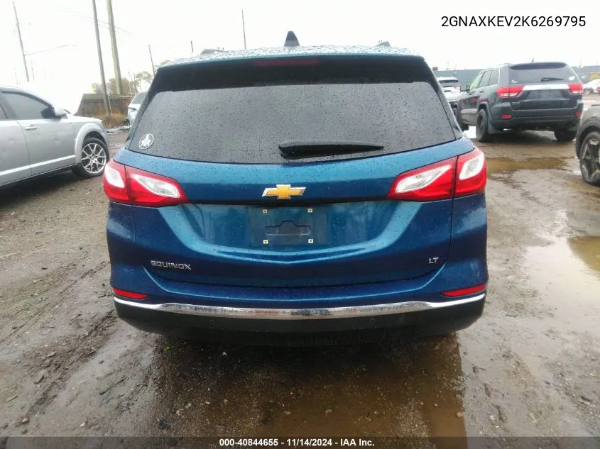 2019 Chevrolet Equinox Lt VIN: 2GNAXKEV2K6269795 Lot: 40844655