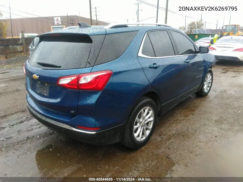 2019 Chevrolet Equinox Lt VIN: 2GNAXKEV2K6269795 Lot: 40844655