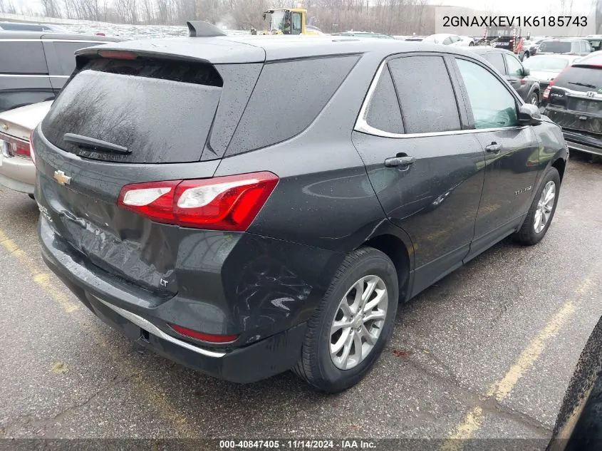 2019 Chevrolet Equinox Lt VIN: 2GNAXKEV1K6185743 Lot: 40847405