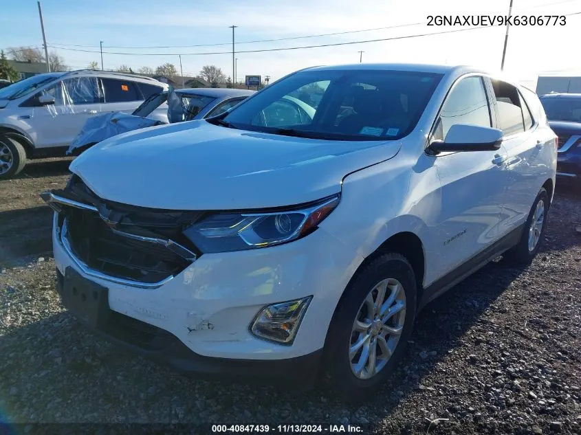 2019 Chevrolet Equinox Lt VIN: 2GNAXUEV9K6306773 Lot: 40847439