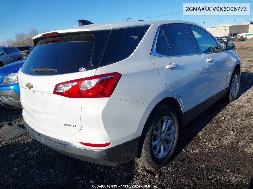 2019 Chevrolet Equinox Lt VIN: 2GNAXUEV9K6306773 Lot: 40847439