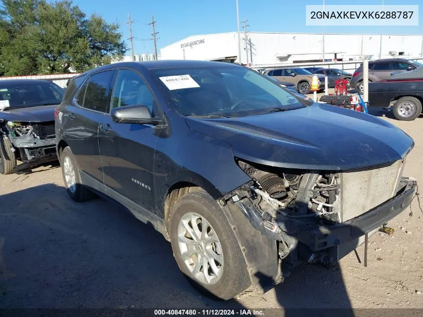 2019 Chevrolet Equinox Lt VIN: 2GNAXKEVXK6288787 Lot: 40847480