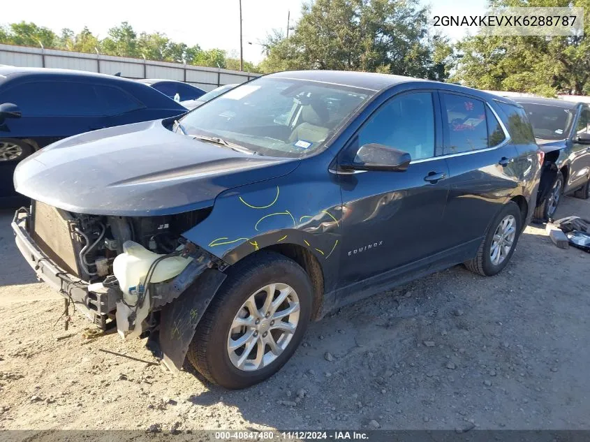 2019 Chevrolet Equinox Lt VIN: 2GNAXKEVXK6288787 Lot: 40847480