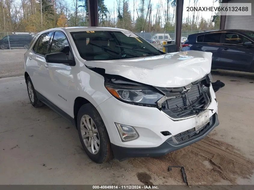 2019 Chevrolet Equinox Ls VIN: 2GNAXHEV6K6132488 Lot: 40849814