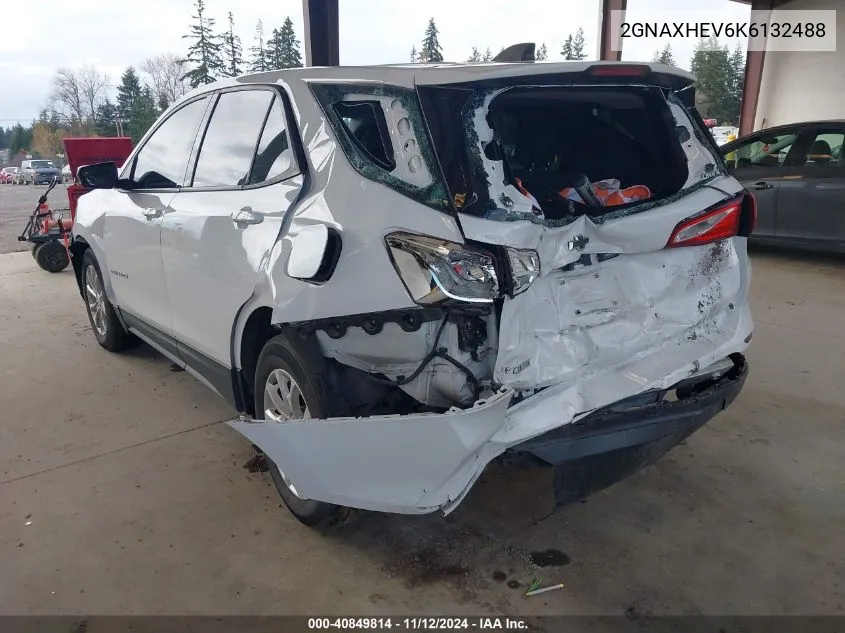 2019 Chevrolet Equinox Ls VIN: 2GNAXHEV6K6132488 Lot: 40849814