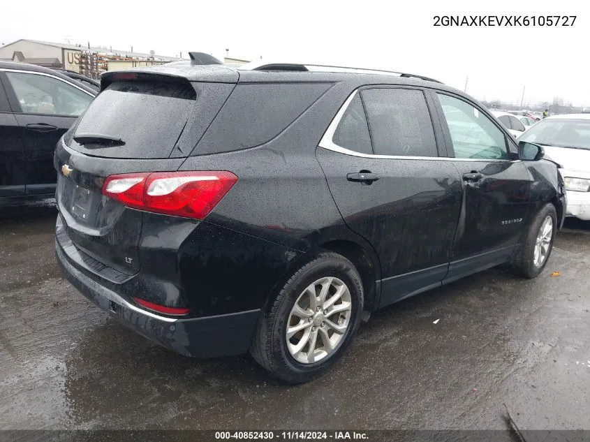 2019 Chevrolet Equinox Lt VIN: 2GNAXKEVXK6105727 Lot: 40852430