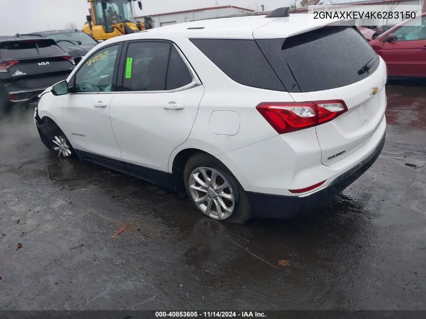 2019 Chevrolet Equinox Lt VIN: 2GNAXKEV4K6283150 Lot: 40853605