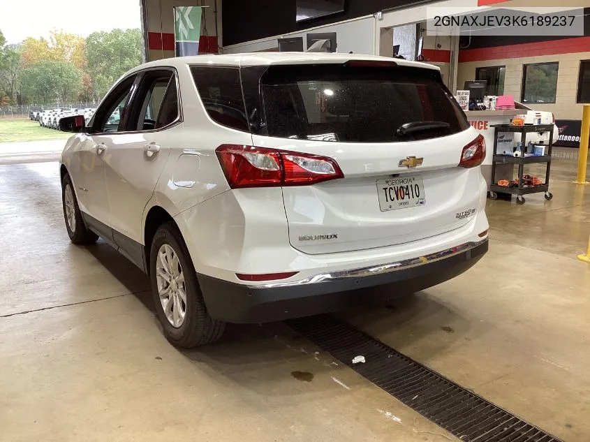 2019 Chevrolet Equinox Lt VIN: 2GNAXJEV3K6189237 Lot: 40856276