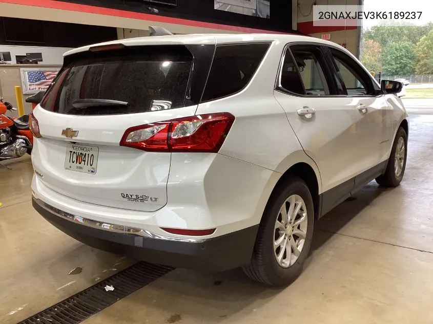 2019 Chevrolet Equinox Lt VIN: 2GNAXJEV3K6189237 Lot: 40856276