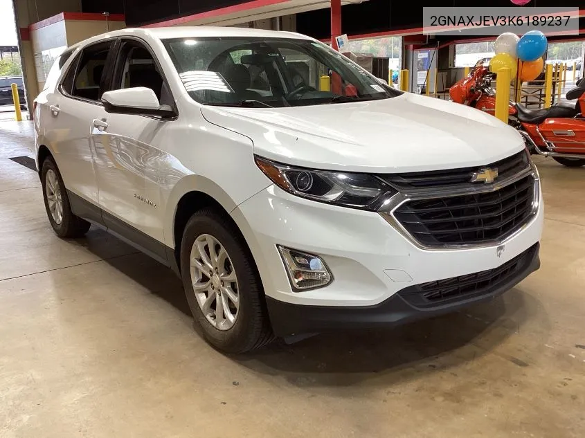 2019 Chevrolet Equinox Lt VIN: 2GNAXJEV3K6189237 Lot: 40856276