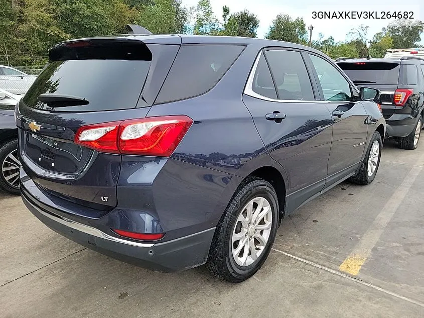 2019 Chevrolet Equinox Lt VIN: 3GNAXKEV3KL264682 Lot: 40858624