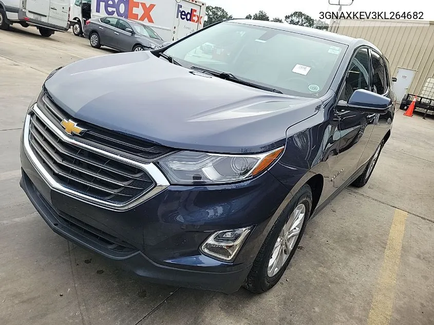 2019 Chevrolet Equinox Lt VIN: 3GNAXKEV3KL264682 Lot: 40858624