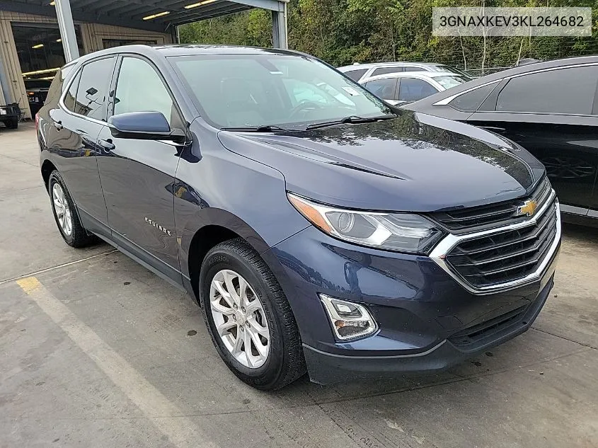 2019 Chevrolet Equinox Lt VIN: 3GNAXKEV3KL264682 Lot: 40858624