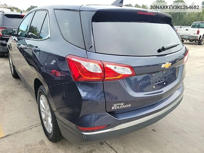 2019 Chevrolet Equinox Lt VIN: 3GNAXKEV3KL264682 Lot: 40858624