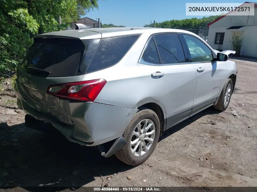 2019 Chevrolet Equinox Lt VIN: 2GNAXUEV5K6172571 Lot: 40866448