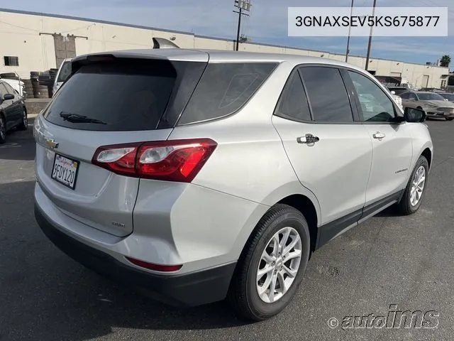 2019 Chevrolet Equinox Ls VIN: 3GNAXSEV5KS675877 Lot: 40868838