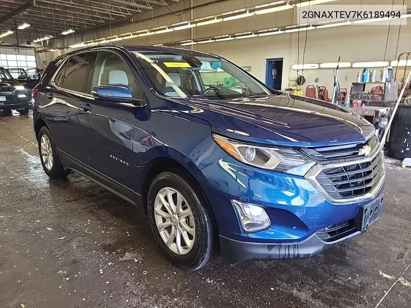 2019 Chevrolet Equinox Lt VIN: 2GNAXTEV7K6189494 Lot: 40871197