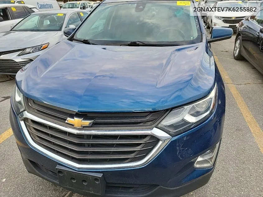 2019 Chevrolet Equinox Lt VIN: 2GNAXTEV7K6255882 Lot: 40874614