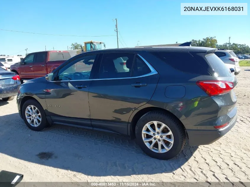 2019 Chevrolet Equinox Lt VIN: 2GNAXJEVXK6168031 Lot: 40875453