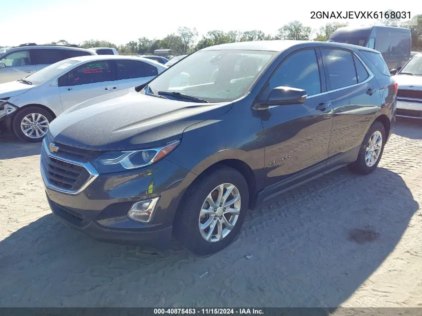 2019 Chevrolet Equinox Lt VIN: 2GNAXJEVXK6168031 Lot: 40875453