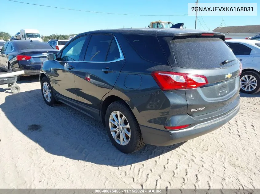 2019 Chevrolet Equinox Lt VIN: 2GNAXJEVXK6168031 Lot: 40875453