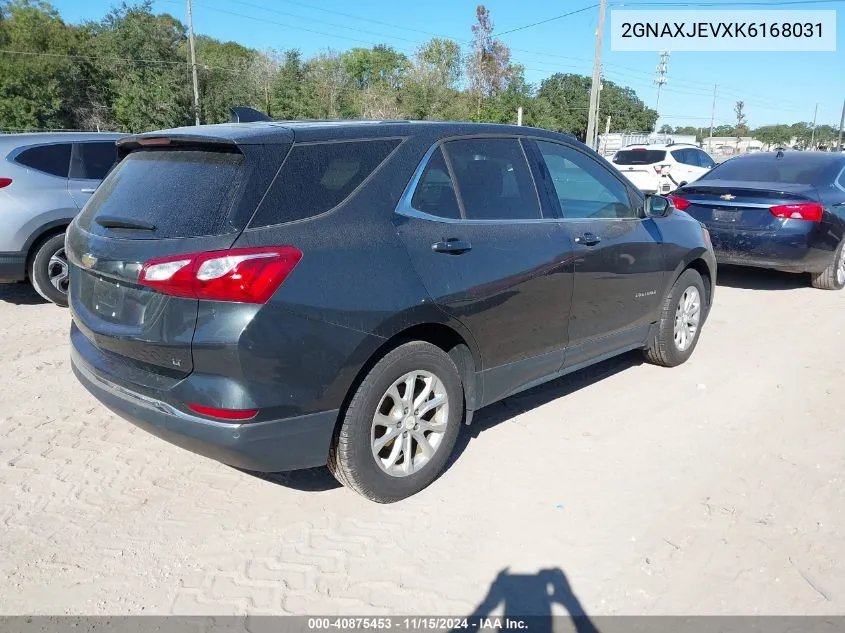 2019 Chevrolet Equinox Lt VIN: 2GNAXJEVXK6168031 Lot: 40875453