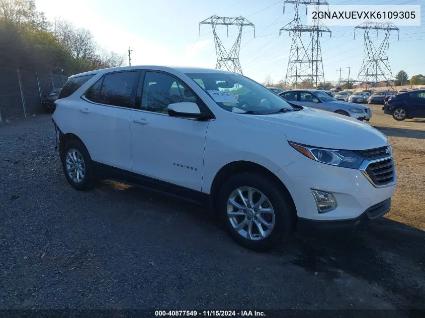 2019 Chevrolet Equinox Lt VIN: 2GNAXUEVXK6109305 Lot: 40877549