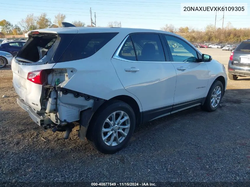 2019 Chevrolet Equinox Lt VIN: 2GNAXUEVXK6109305 Lot: 40877549