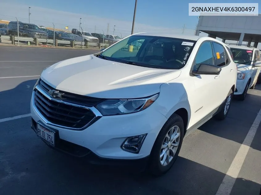 2019 Chevrolet Equinox Ls VIN: 2GNAXHEV4K6300497 Lot: 40878556