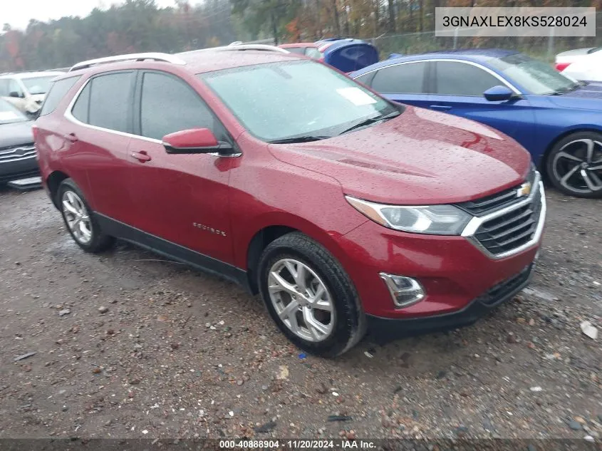 2019 Chevrolet Equinox Lt VIN: 3GNAXLEX8KS528024 Lot: 40888904