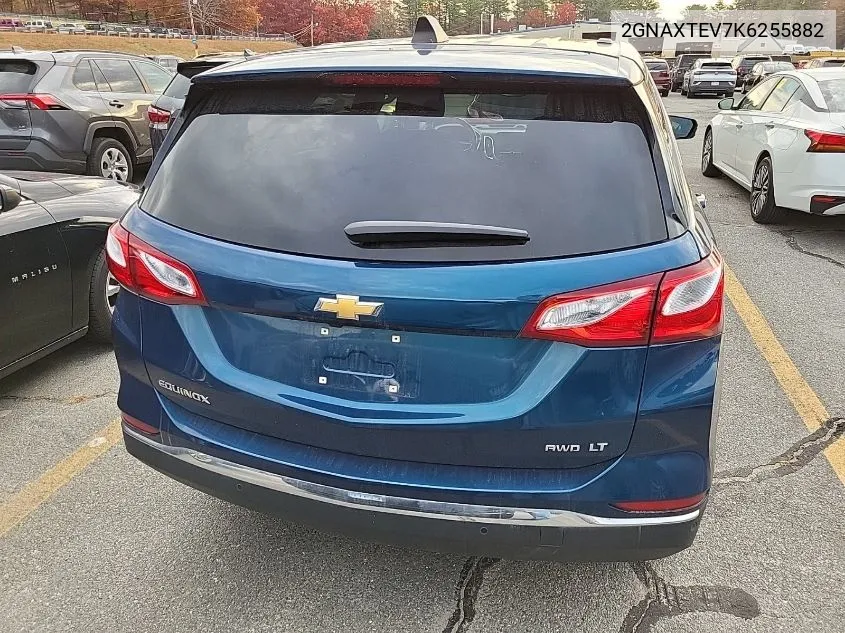 2019 Chevrolet Equinox Lt VIN: 2GNAXTEV7K6255882 Lot: 40935819