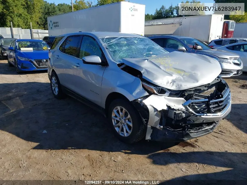 2020 Chevrolet Equinox Lt VIN: 2GNAXUEV7L6283947 Lot: 12094257