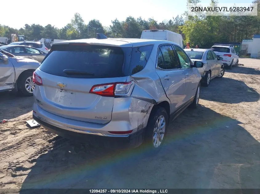 2020 Chevrolet Equinox Lt VIN: 2GNAXUEV7L6283947 Lot: 12094257