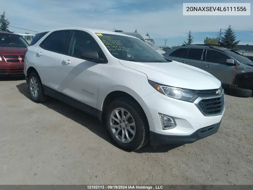 2020 Chevrolet Equinox VIN: 2GNAXSEV4L6111556 Lot: 12102113