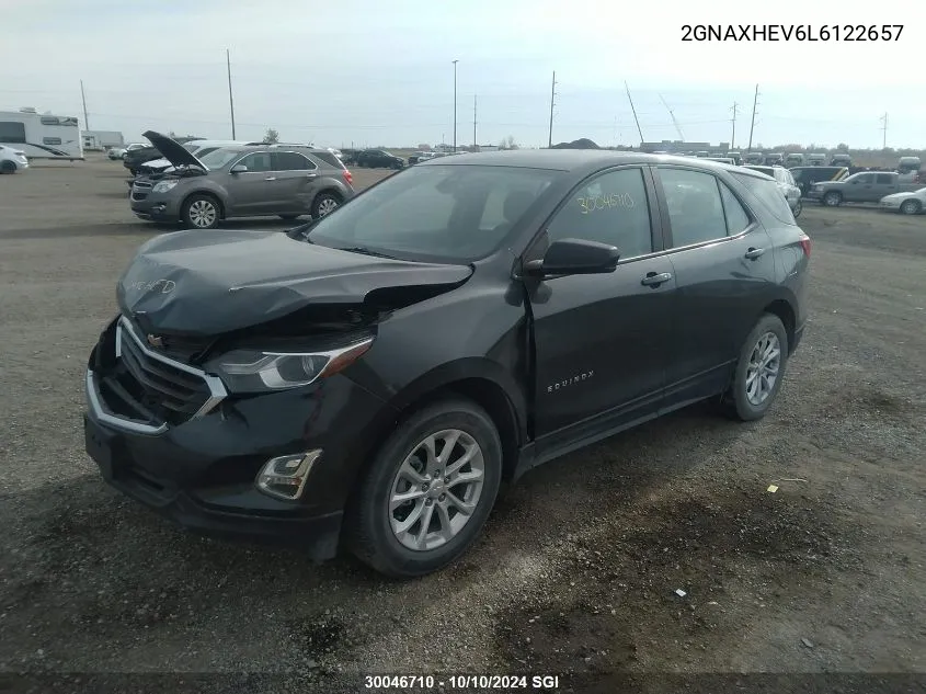 2020 Chevrolet Equinox Ls VIN: 2GNAXHEV6L6122657 Lot: 30046710