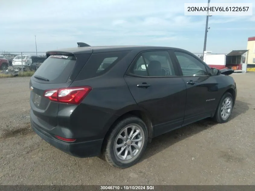 2020 Chevrolet Equinox Ls VIN: 2GNAXHEV6L6122657 Lot: 30046710