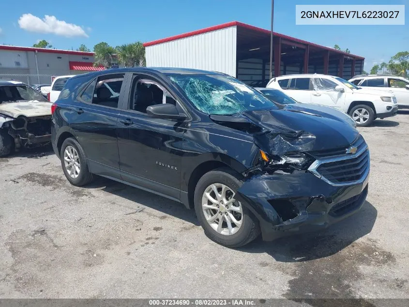 2020 Chevrolet Equinox Fwd Ls VIN: 2GNAXHEV7L6223027 Lot: 37234690