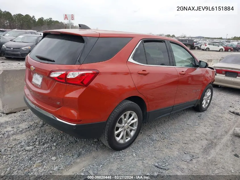 2020 Chevrolet Equinox Fwd 2Fl VIN: 2GNAXJEV9L6151884 Lot: 38820448