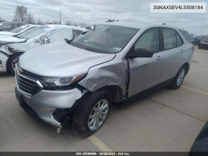 2020 Chevrolet Equinox Awd Ls VIN: 3GNAXSEV4LS508184 Lot: 39255090