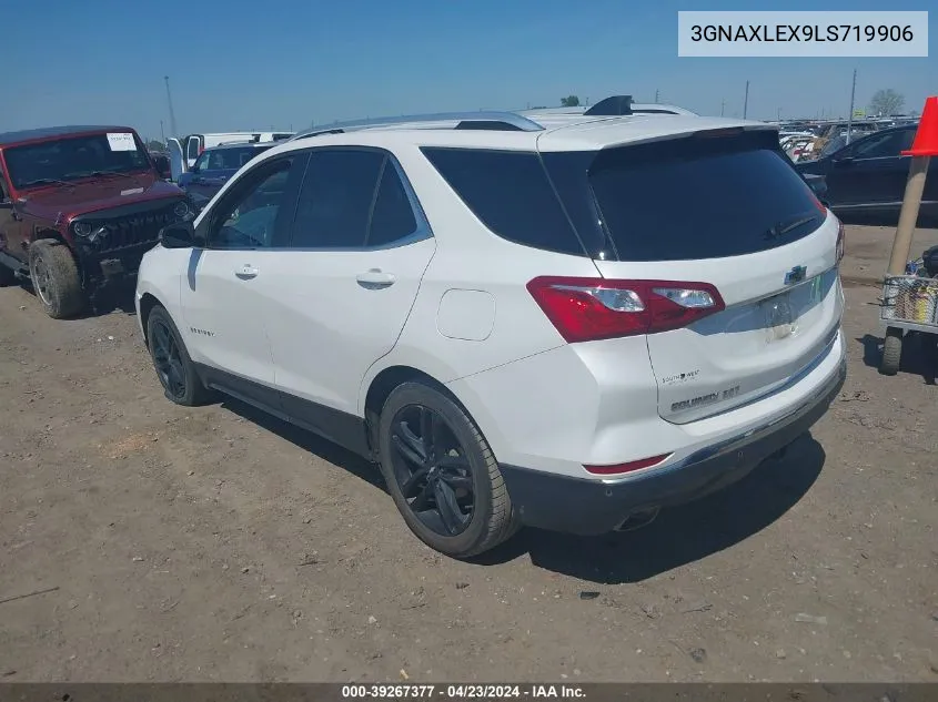 2020 Chevrolet Equinox Fwd Lt 2.0L Turbo VIN: 3GNAXLEX9LS719906 Lot: 39267377