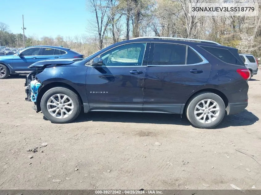 2020 Chevrolet Equinox Awd Lt 1.5L Turbo VIN: 3GNAXUEV3LS518779 Lot: 39272042